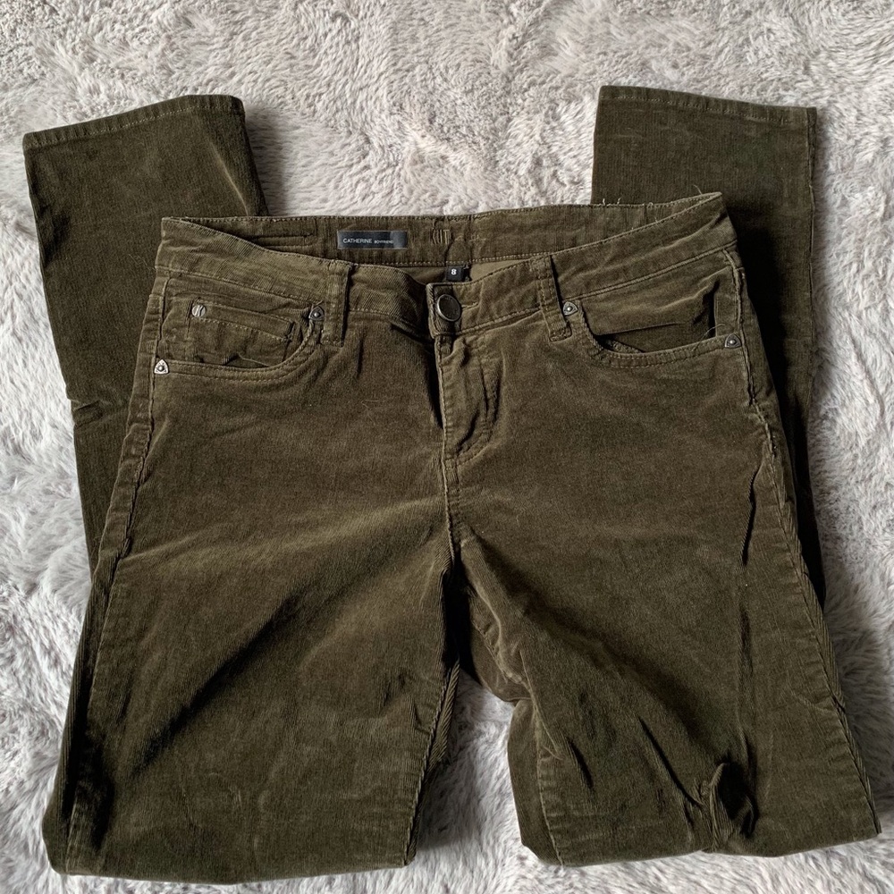 Olive corduroy pants